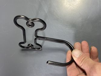Dog bone shaped wall hook for leash keys etc