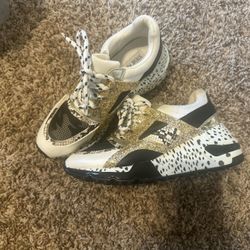 Black and white Steve Madden sneakers