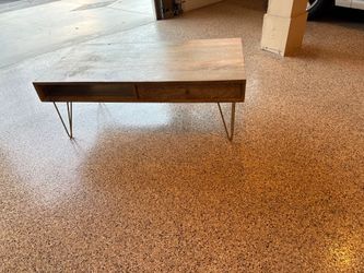 Mid-Century Coffee Table with Hairpin Legs