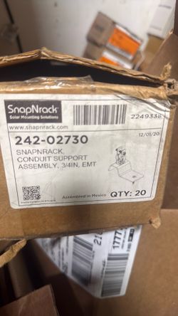 Conduit support. 3/4 inch