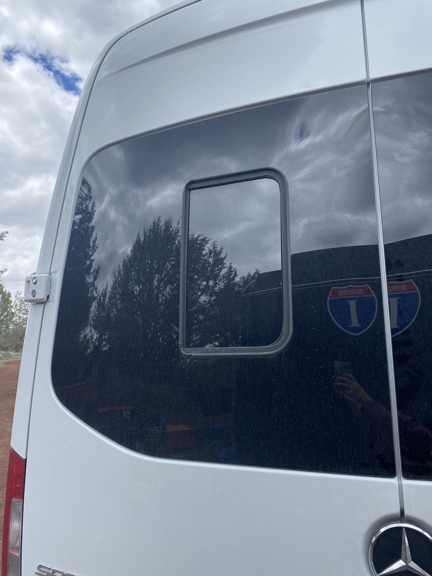 Mercedes Sprinter Camper Van Rear Cargo Window Drivers Side VWD