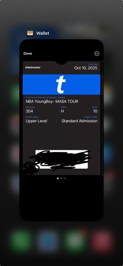 Young boy Concert Ticket