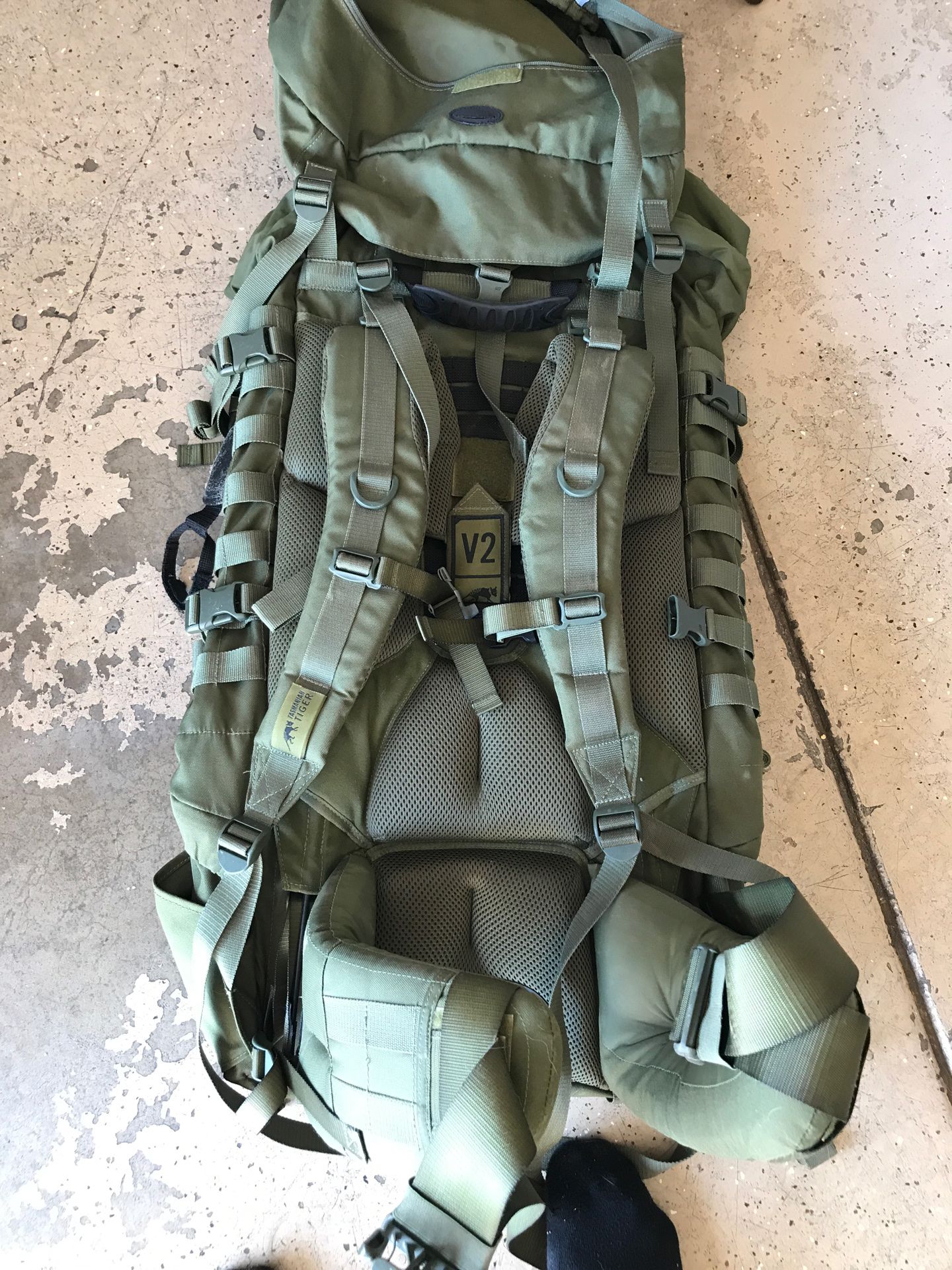 Tasmanian Tiger military style backpacking pack/ gear military bag