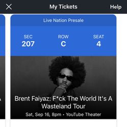 Brent Faiyaz Tickets!