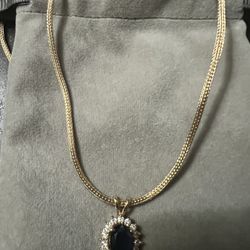 Women’s Sapphire Necklace 