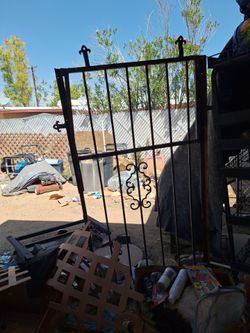 Wrought iron gate with without  hitch post 50 or OBO