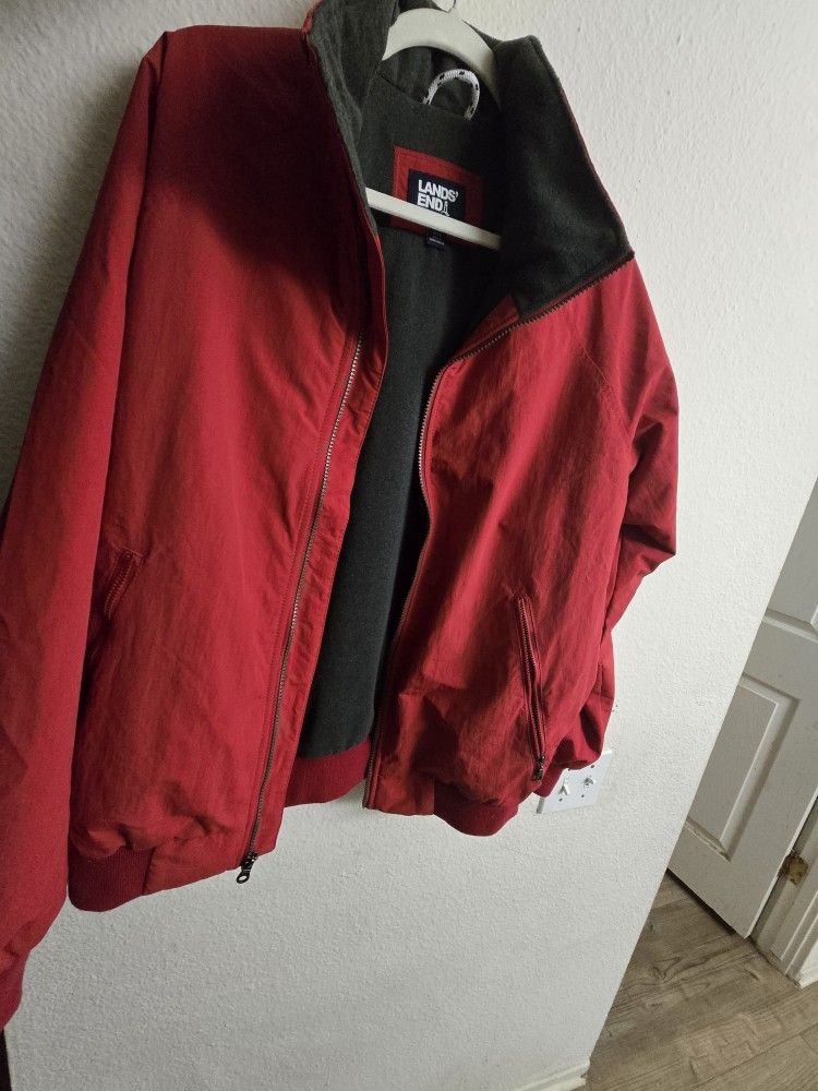 Land' End Bomber Style Jacket Medium