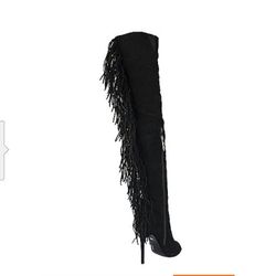Fringe boots