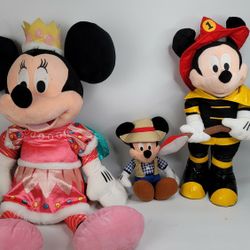 Set Giant Minnie And Mikey Mouse DISNEY $30 FOR THE 3