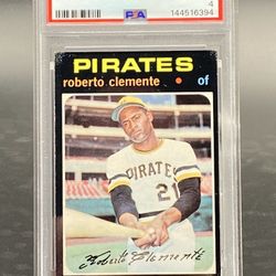 PSA Graded Roberto Clemente Baseball Card