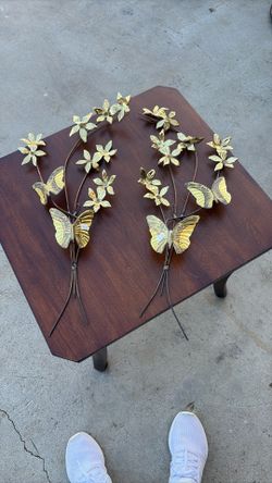 Vintage butterfly brass two pairs