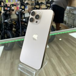 Apple iPhone 16 Pro Max Gold Fully Unlocked To Any Carrier! Own It Today With Easy Financing Options No Credit Needed! 