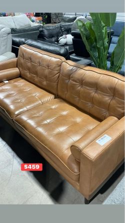 Modern Camel Tufted Sofa
