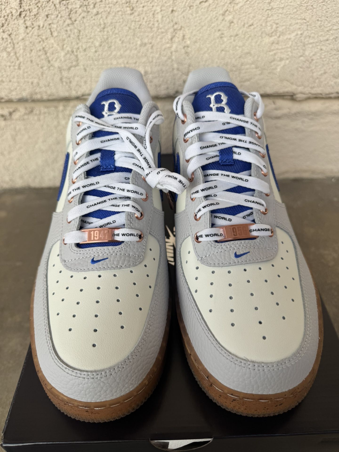 New Nike Air Force 1 Low Jackie Robinson Cash Or Bitcoin Only Sz 10.5