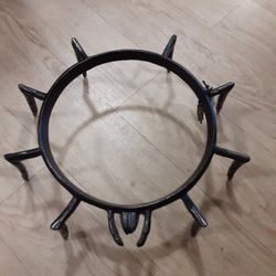 Brand New Iron Metal 12" BLACK SPIDER Shaped Planter Plant Stand Halloween Yard Art Home Garden Door Decor