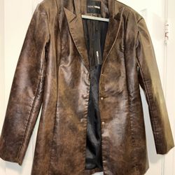 Fashion Nova - On Your Mark Faux Leather Blazer