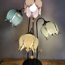 Vintage Lotus Table Lamp