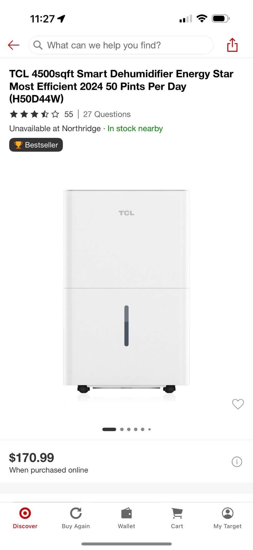 Dehumidifier TCL