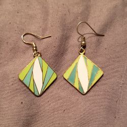 Vintage Metal Dangle Earrings