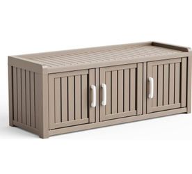New Assembled Shoe Bench Resin Shoe Cabinet Indoor & Outdoor Use
