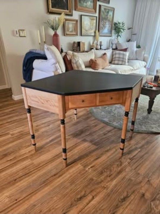 Newly Refinished Ethan Allen Corner Desk
