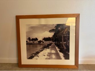 Vintage black-and-white framed