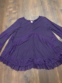 Womans Deep Purple Shirt Size 3x By Índigo Thread #8