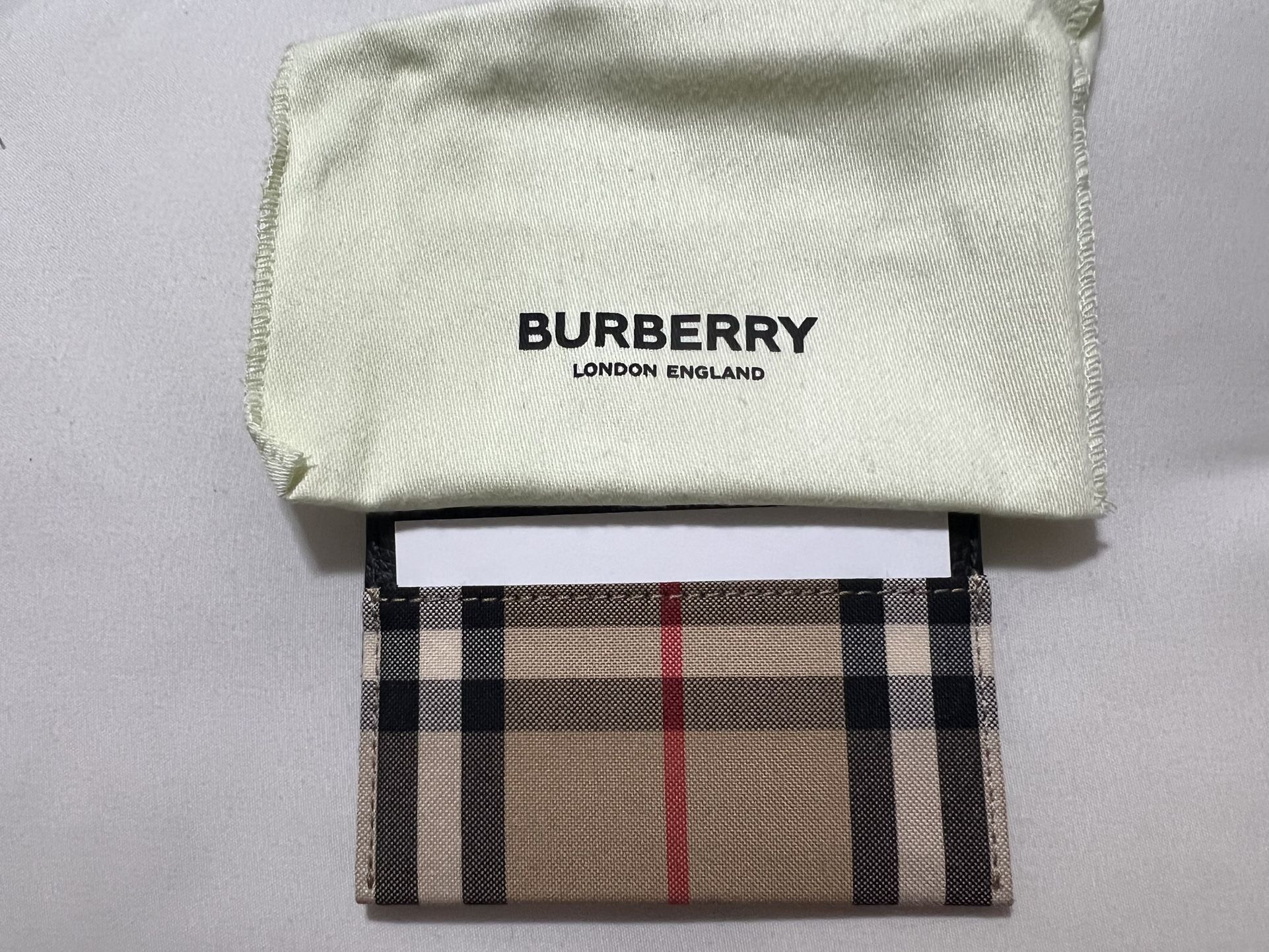 Burberry Check Card Holder