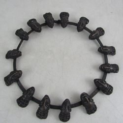 Cameroon Bamilike Bamum Brass/Bronze Steel African Tribal Art Necklace


