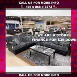 Gray Black Sofa - Loveseat Living Room Set by Signature Design by Ashley Sofas & Couches Sala