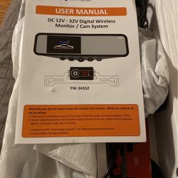 Yuwei Mirror Dash Cam, 9.88’’ Full Touch Screen Streaming Media Car DVR with 1296P FHD Front Camera and 720P Rear View Recorder, Loop Recording, 140°W