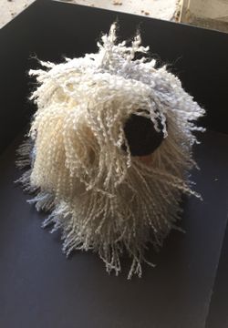 Adorable shaggy dog stuffed animal toy