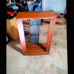 Tv Stand With Glass Shelves