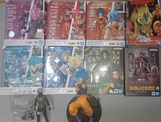 Collection of Dragon ball, Demon Slayer, Marvel figures/statues(check description for condition)