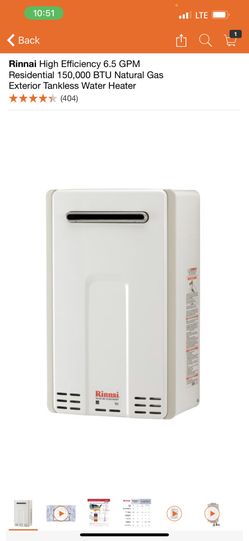 Tankless Water Heater 150,000 BTU