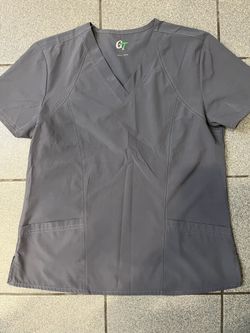 Gray Scrub Top