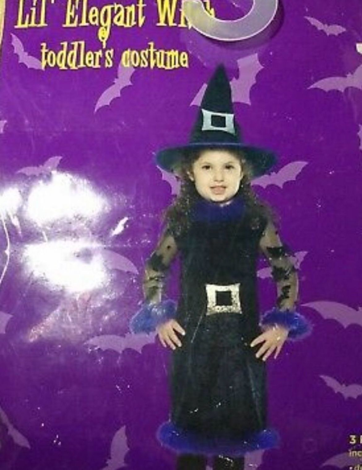 Lil Elegant Witch Toddler Costume sz 2-4 yrs
