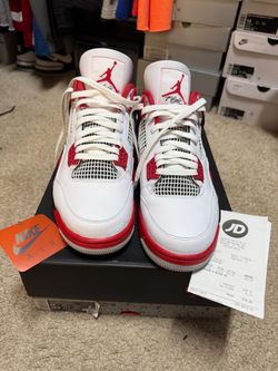 Jordan FIRE RED 4 size 13 WORN ONCE