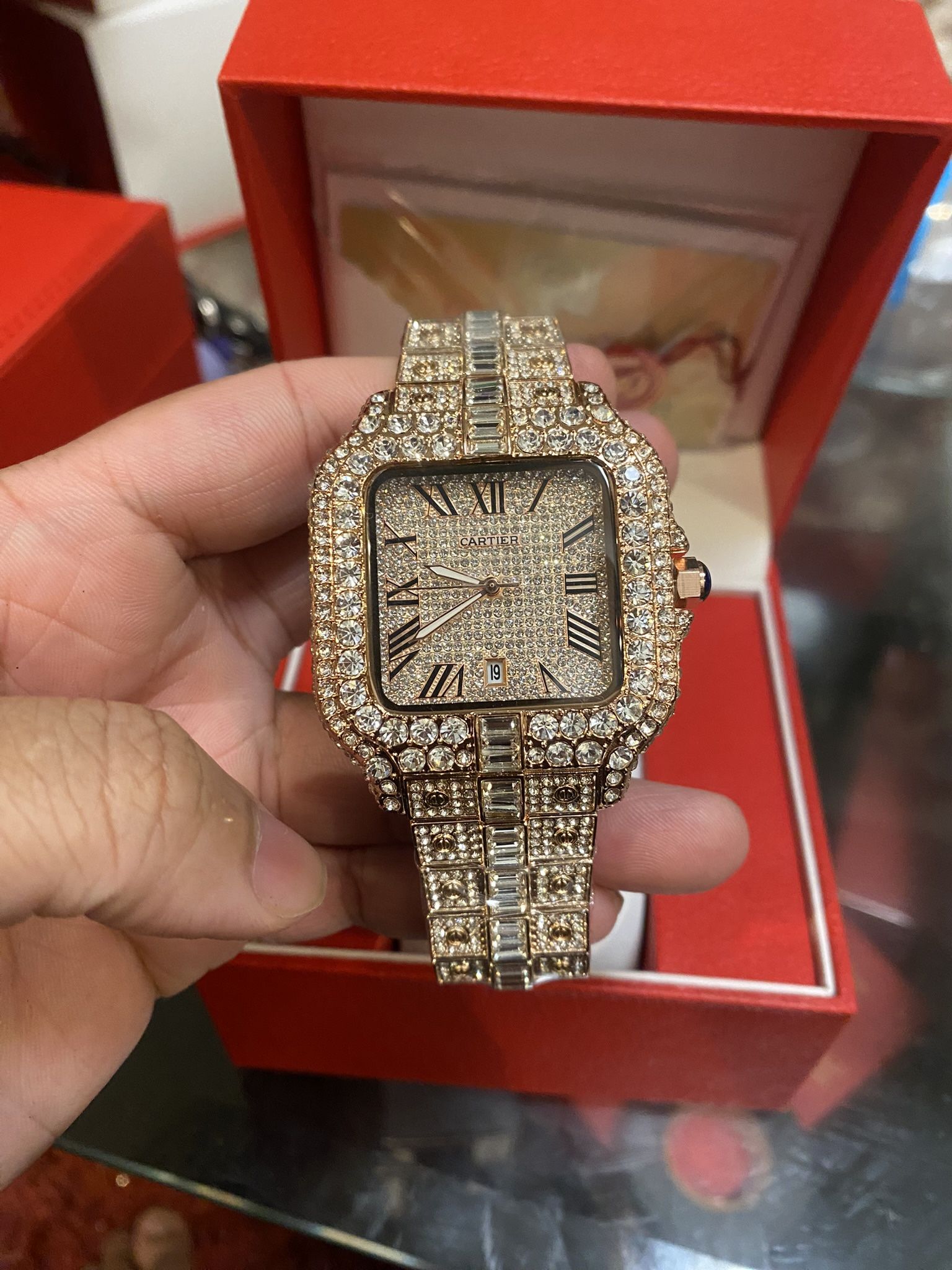Moissanite Cartier Watch đź’ĄPasses Diamond Tester