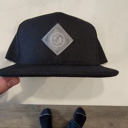 80eighty Flat Brim Black Hat