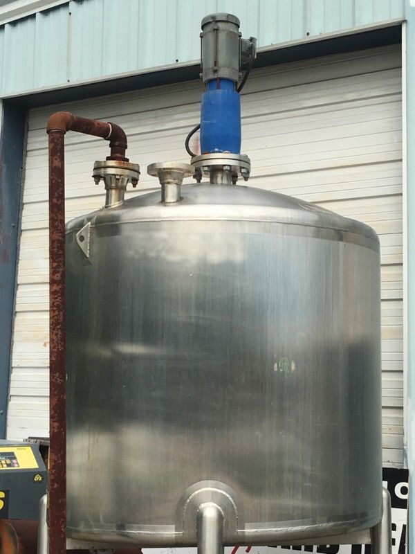 Blending Tank 500 gallons Stainless 5'x5'