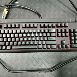 Corsair STRAFE Red Light Brown Switches.