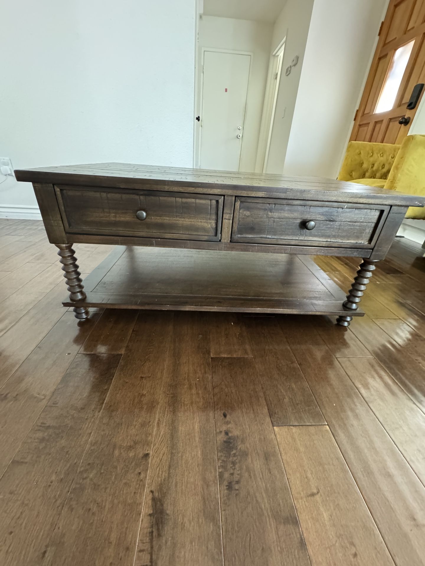 Brown Wood Coffee Table