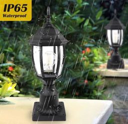 6”Outdoor Post Light Hardwired 120V