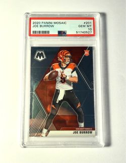 2020 Panini Mosaic Joe Burrow RC PSA 10