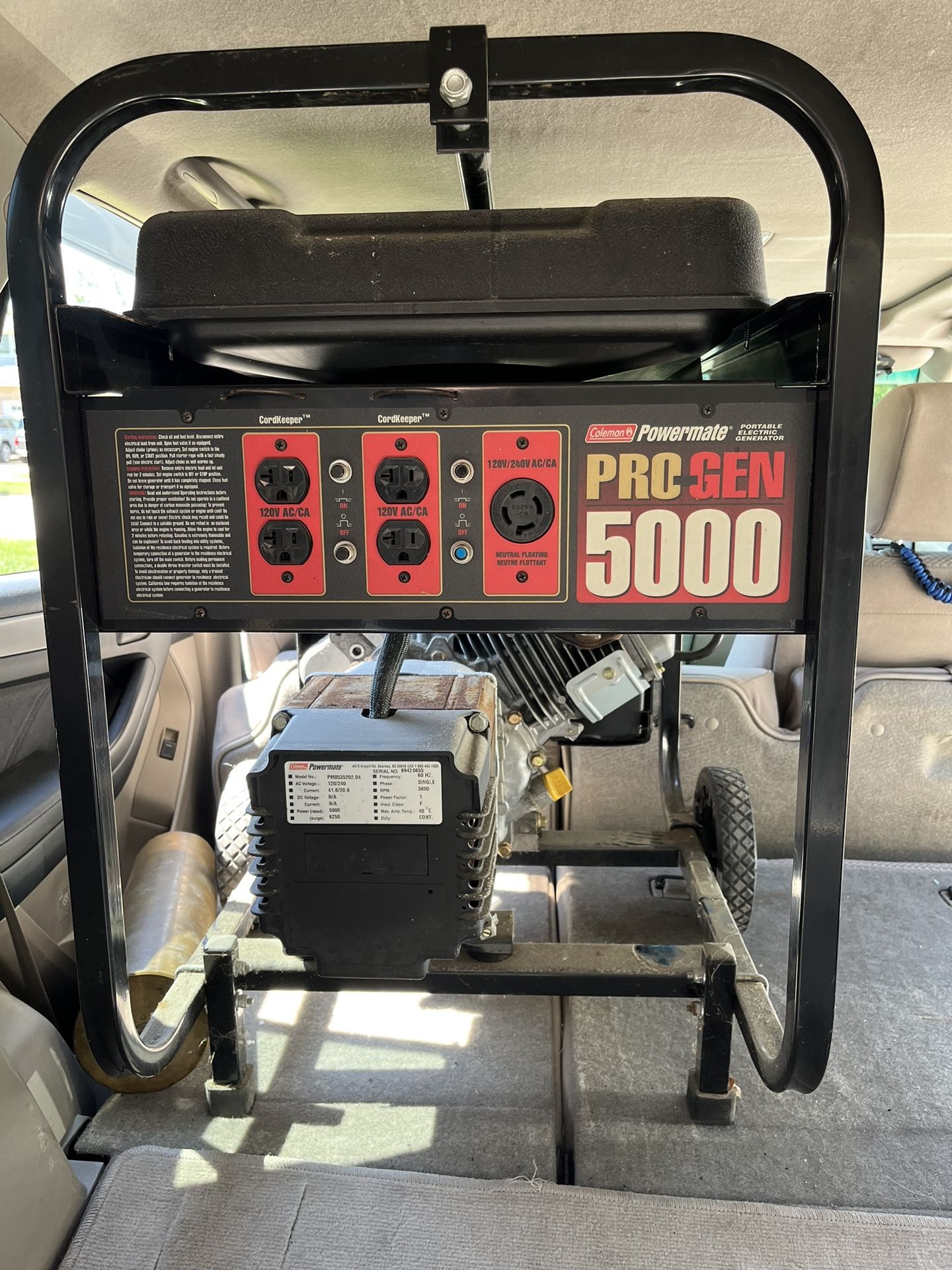 Coleman Powermate pro-Gen 5000 Generator