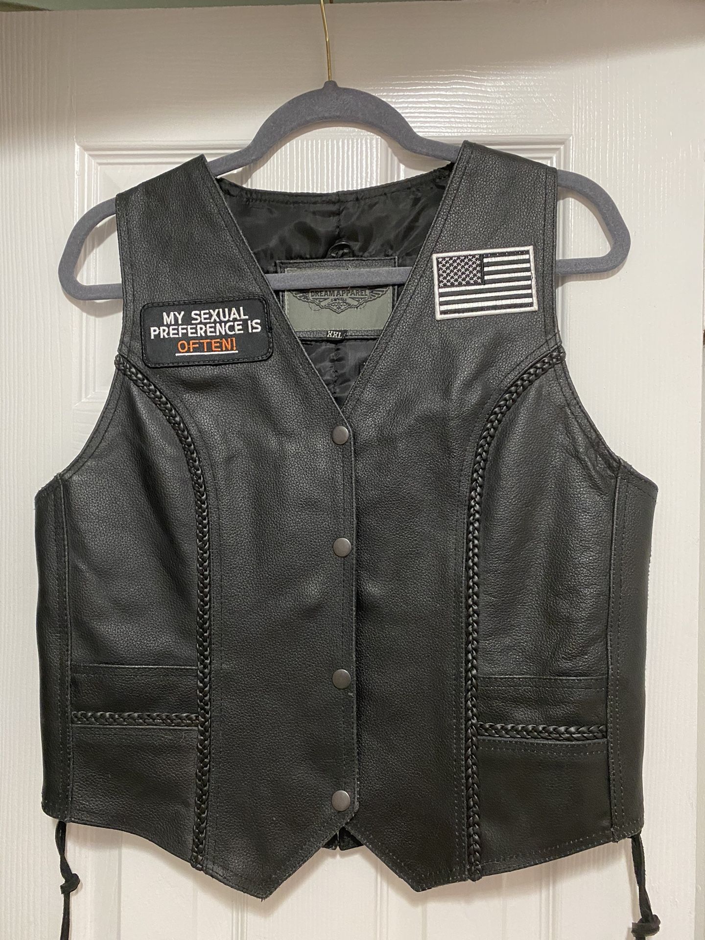 Motorcycle Vest Woman’s Size Leg Men's clothing