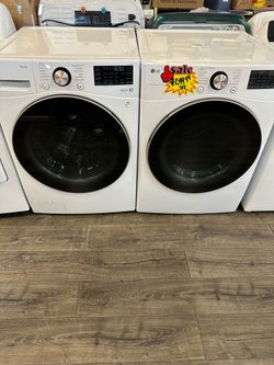LG Front Load Washer & Dryer Set Take It Home In Payments Please Read Description