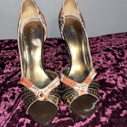 patterned Guess heels 