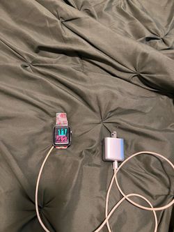 Apple Watch with Charger and Band
